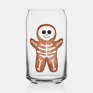 Cute Halloween Gingerbread Skeleton Cookie Dosenglas