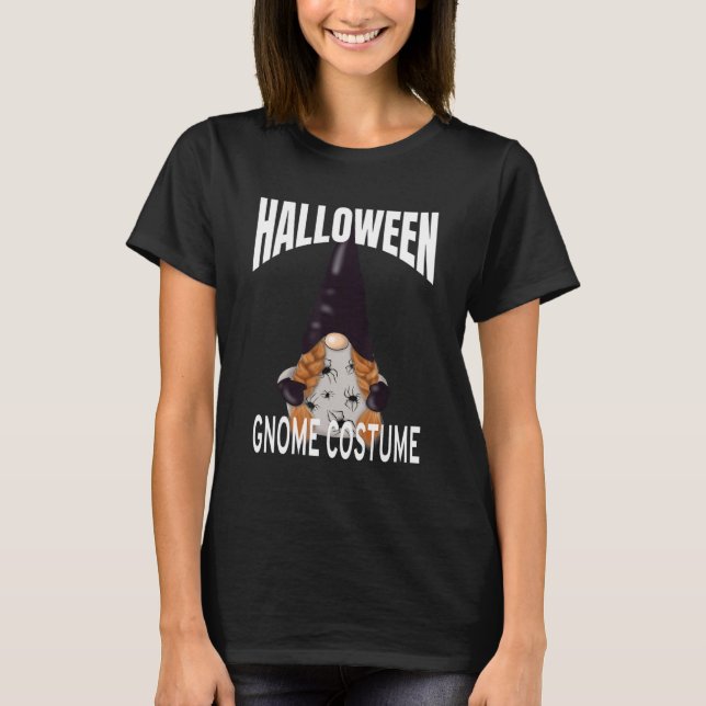Cute Halloween Gnome Spider Costume T-Shirt (Vorderseite)