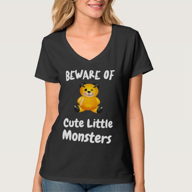 Cute Halloween Monsters T-Shirt (Vorderseite)