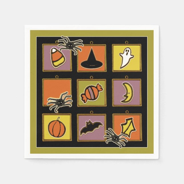 Cute Halloween Serviette (Vorderseite)