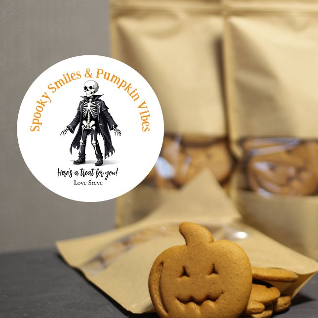 Cute Halloween Sticker – Pumpkin Season & Spooky  (Von Creator hochgeladen)