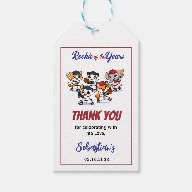 Cute Hamster Birthday Party | Kids Animal Geschenkanhänger (Vorderseite)