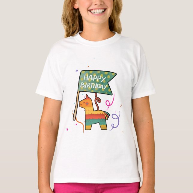 Cute Hand-Drawn Birthday  T-Shirt (Vorderseite)