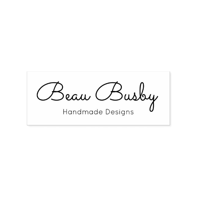 Cute Handwritten Script  Gummistempel (Prägung)