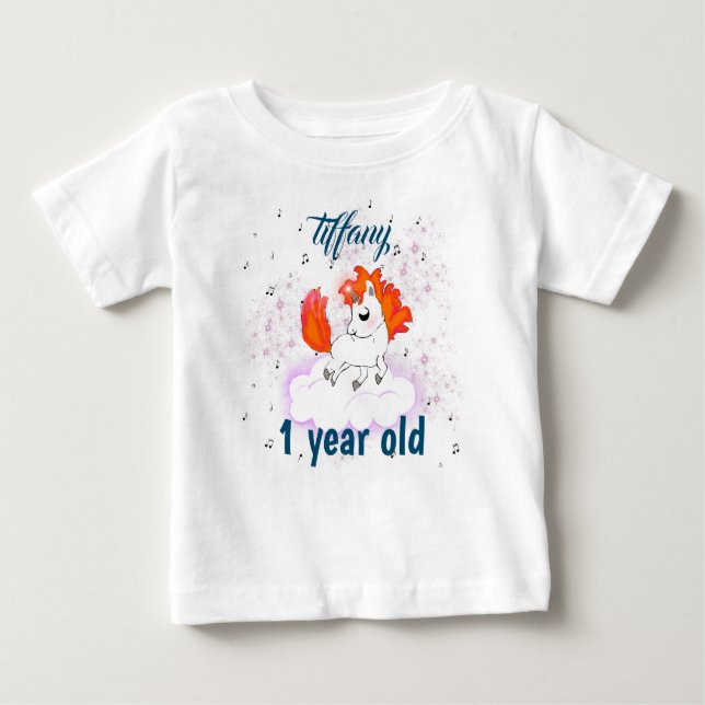 cute Happiness magic unicorn Baby T-shirt (Vorderseite)