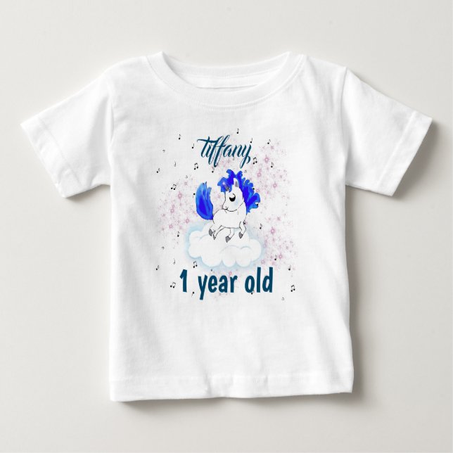 cute Happiness magic unicorn Baby T-shirt (Vorderseite)
