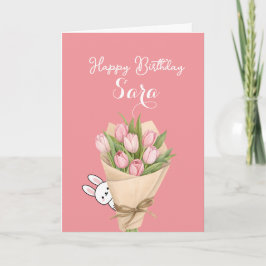 Cute Happy Birthday Card with Sweet Message Karte