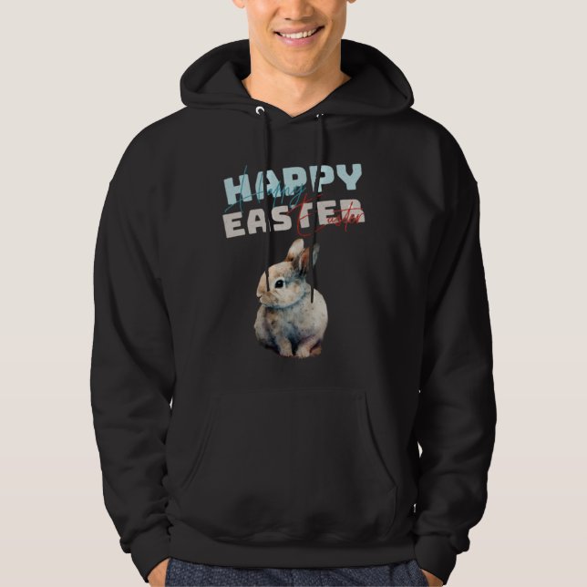 cute happy Easter bunny Hoodie (Vorderseite)