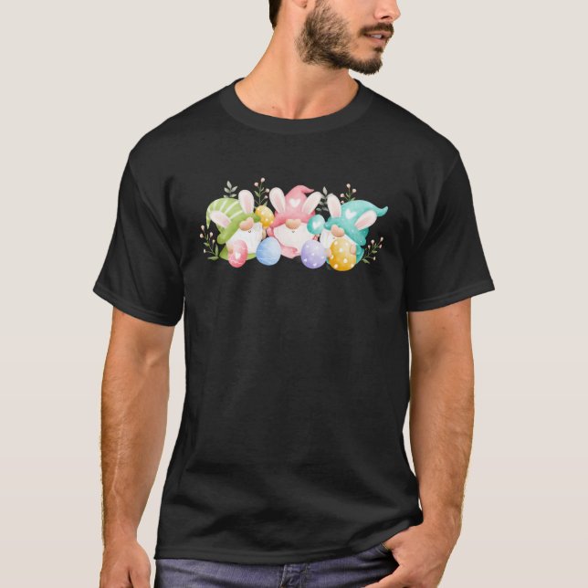 Cute Happy Easter Easter Gnomes  Easter Squad T-Shirt (Vorderseite)