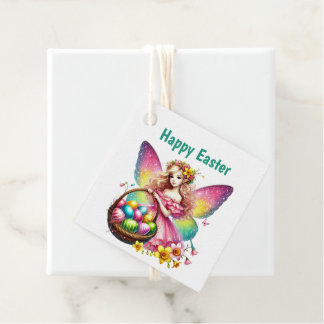 Cute Happy Easter Fairy Customizable Geschenkanhänger