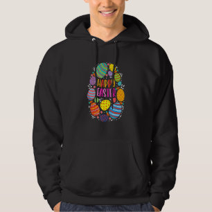 Cute Happy Easter For Teen Girls Boys Easter Color Hoodie