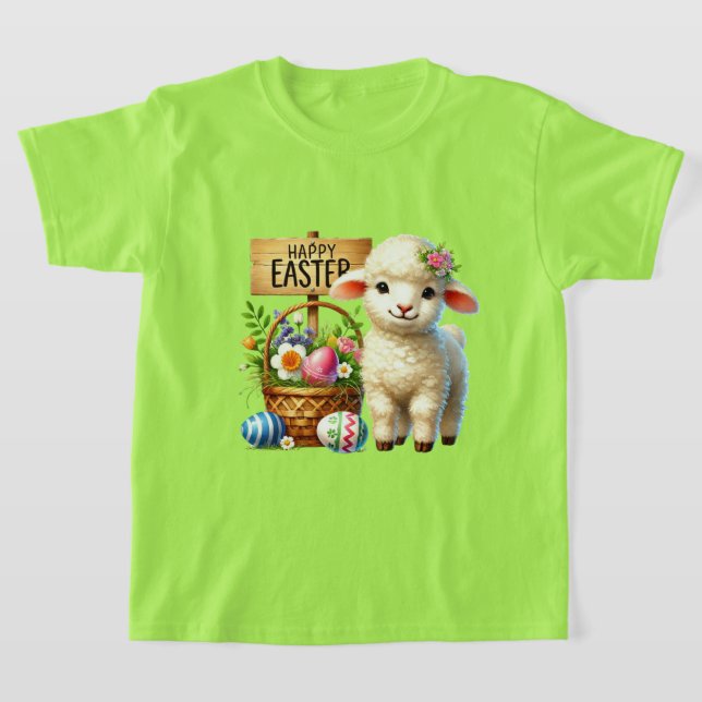 Cute Happy Easter lamb T-Shirt (Ablage )