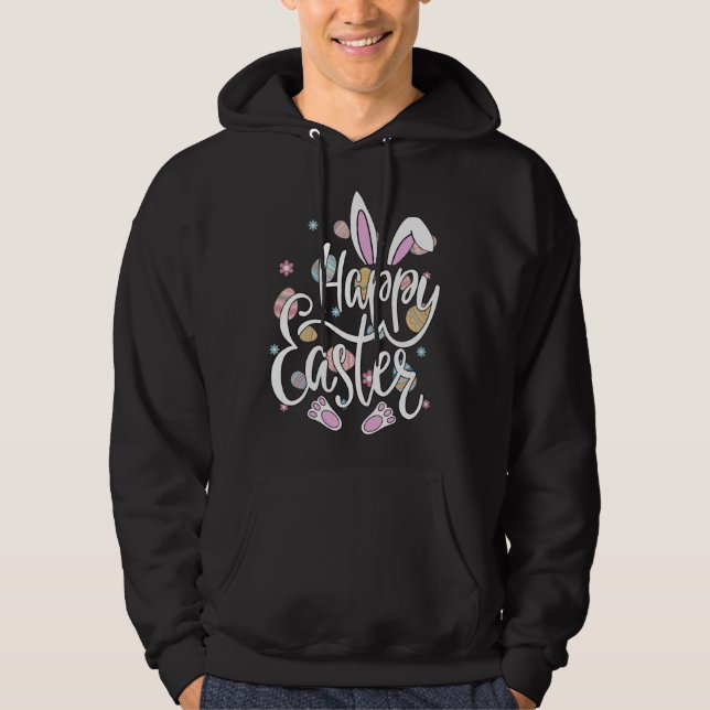 Cute Happy Easter To Every Bunny Easter Squad Hoodie (Vorderseite)