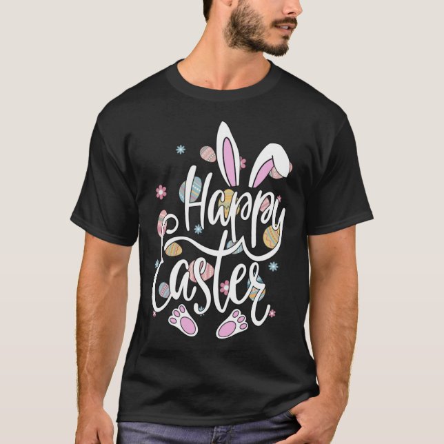 Cute Happy Easter To Every Bunny Easter Squad T-Shirt (Vorderseite)