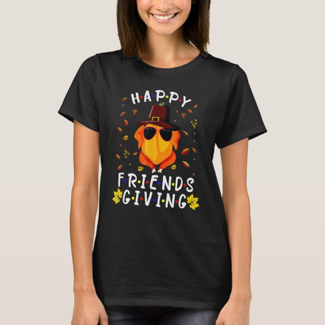 Cute Happy Friendsgiving  Turkey Friends Giving T-Shirt (Vorderseite)