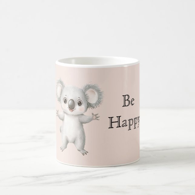 Cute Happy Koala Bear Kaffeetasse (Mittel)
