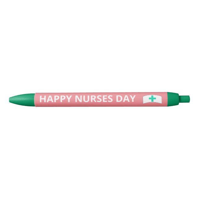 Cute Happy Nurses Day Pink Tee Kugelschreiber (Vorderseite)
