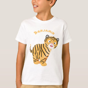 Cute happy tiger cub cartoon T-Shirt