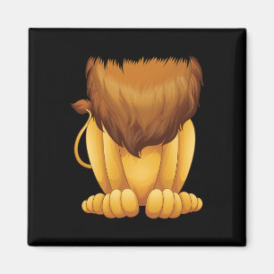 Cute Headless Lion Kostüm Halloween Funny Big Cat Magnet