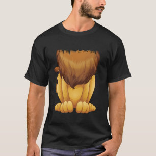Cute Headless Lion Kostüm Halloween Funny Big Cat T-Shirt