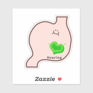 Cute healing organ art aufkleber