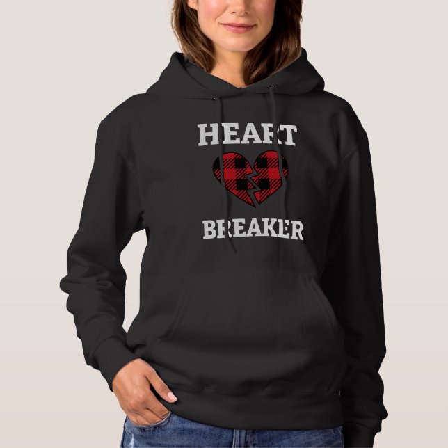 Cute Heart Breaker Valentine's Day Romance Valenti Hoodie (Vorderseite)