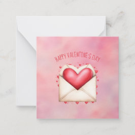 Cute Heart Day Valentine's Day Cards Mitteilungskarte