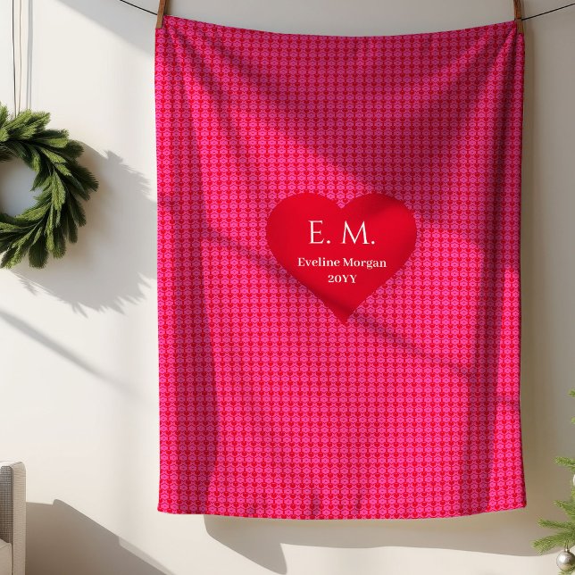 Cute Heart Design Valentine Gift Blanket Sherpadecke (Cute Heart Design Valentine Gift Blanket)