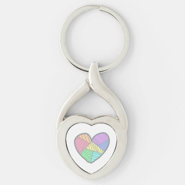 Cute heart key chain schlüsselanhänger (Vorderseite)