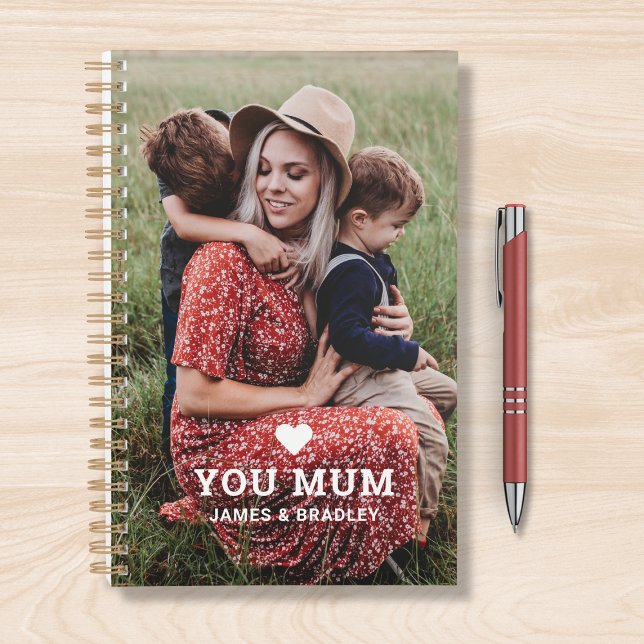 Cute Heart Love You Mum Mother's Day Photo Planer (Von Creator hochgeladen)