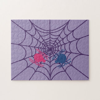Cute Heart Spider Web Puzzle