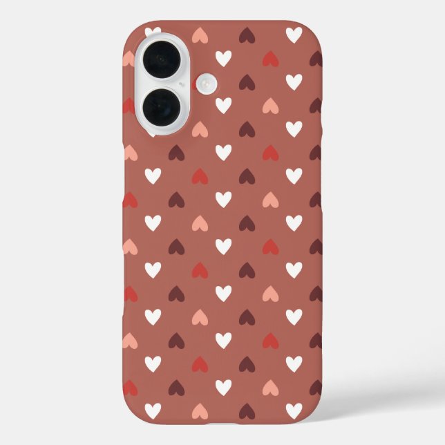 Cute Hearts Pattern – Soft Love Aesthetic  Case-Mate iPhone Hülle (Rückseite)