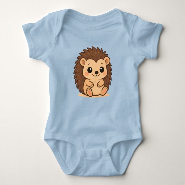 Cute Hedgehog Baby Onsie Baby Strampler (Vorderseite)