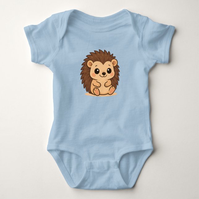 Cute Hedgehog Baby Onsie Strampler (Vorderseite)