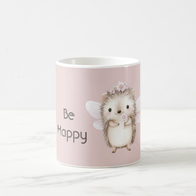 Cute Hedgehog Fairy Kaffeetasse (Mittel)