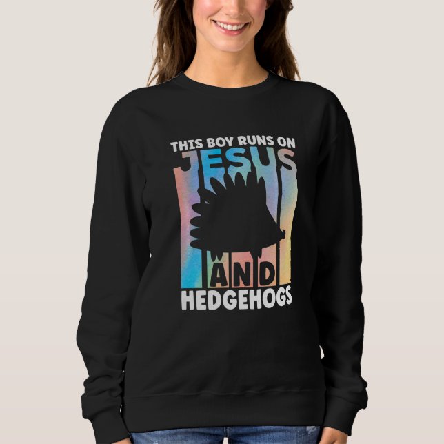 Cute Hedgehog Outfit for Hedgehog Lovers Apparel f Sweatshirt (Vorderseite)
