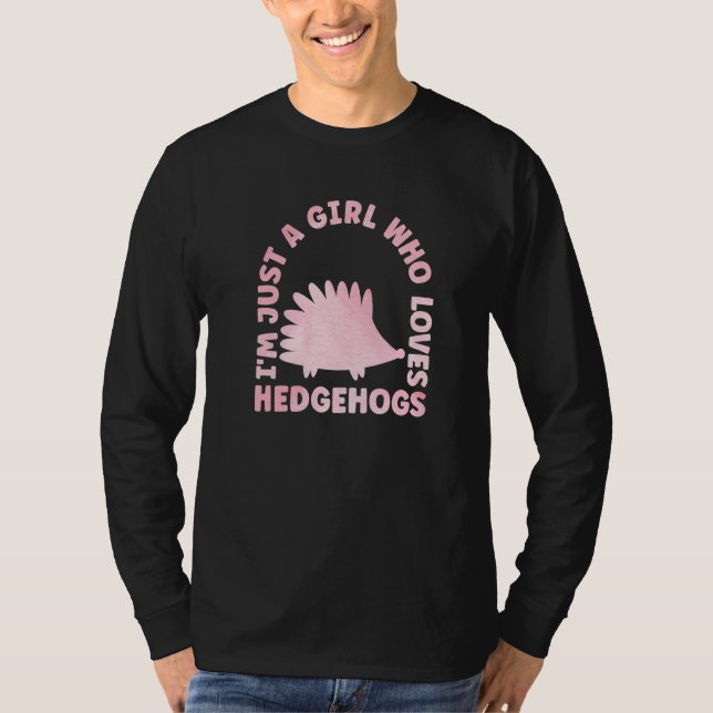 Cute Hedgehog Outfit for Hedgehog Lovers Apparel W T-Shirt (Vorderseite)