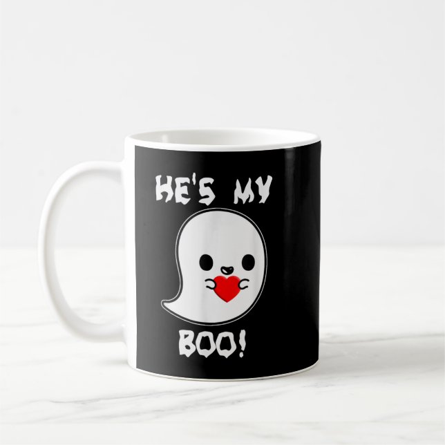 Cute He's my boo! ghosthirt by Halloween Hugs Kaffeetasse (Links)