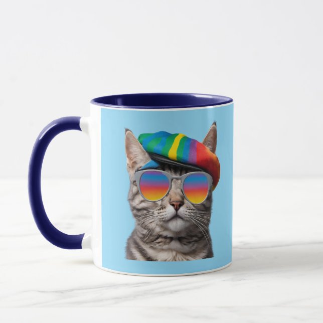 Cute Hip Tabby Coffee Mug Tasse (Links)