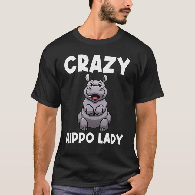 Cute Hippo For Women Girls Hippopotamus Hippo T-Shirt (Vorderseite)