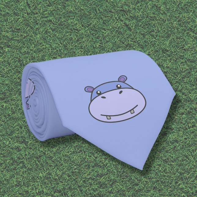 Cute Hippo Neck Tie Krawatte (Cute Hippo Neck Tie)