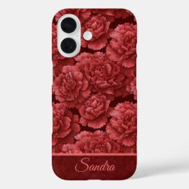 Cute Holiday Gift Carnation Custom iPhone 16 Hülle
