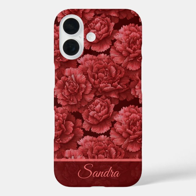 Cute Holiday Gift Carnation Custom Case-Mate iPhone Hülle (Rückseite)