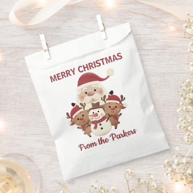 Cute Holiday  personalized favor gift bag  Geschenktütchen (Ausgeschnitten)