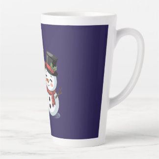 Cute Holiday Reindeer & Snowman Milchtasse