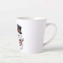 Cute Holiday Reindeer & Snowman Milchtasse