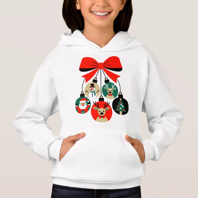Cute Holiday T-Shirt Design Hoodie (Vorderseite)