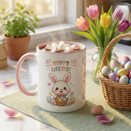 Cute Hoppy Easter Bunny Tasse