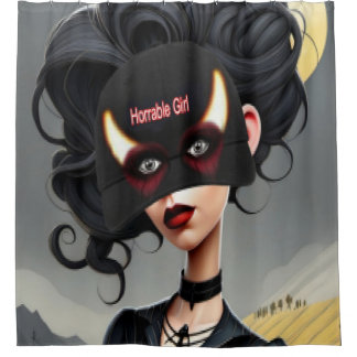 Cute Horrible girl Duschvorhang