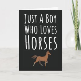 Cute Horse Cards For Baby Boys Kids Farm Animal Karte